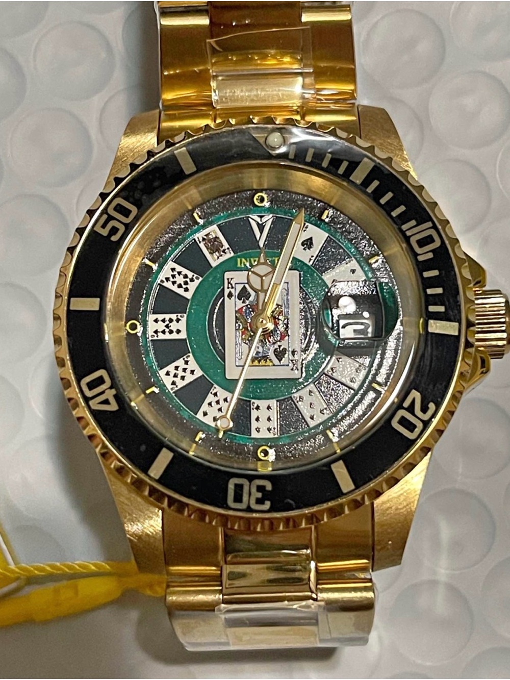 Invicta Pro Diver House of Cards Men's Watch - 40mm. Gold